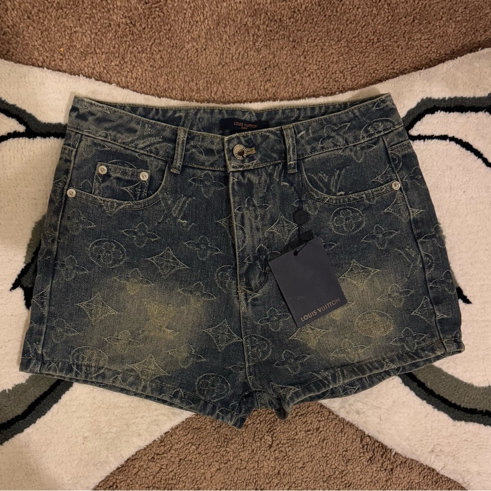 Louis Vuitton Women's Blue Denim Shorts